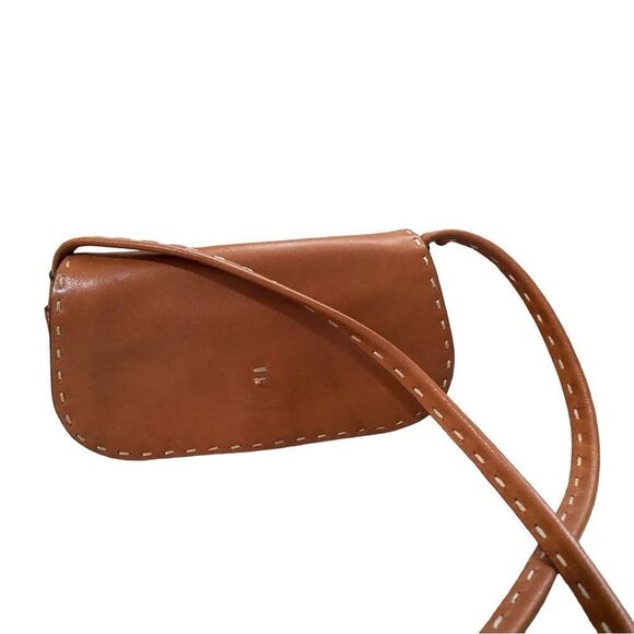 👍🥳 Adrienne Vittadni Womens Brown Inner Zipper Pockets Casual Crossbody Bag - Picture 8 of 10